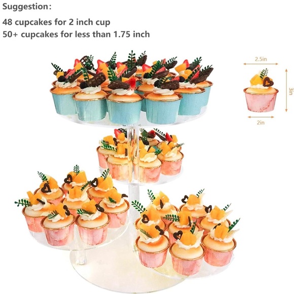 Acrylic 4 tier cupcake stand - Picture 3 of 5